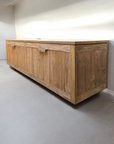 Natural Teak Entertainment Unit - 220cm Length