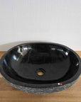 Oval Andesite Burn Stone Basin 01