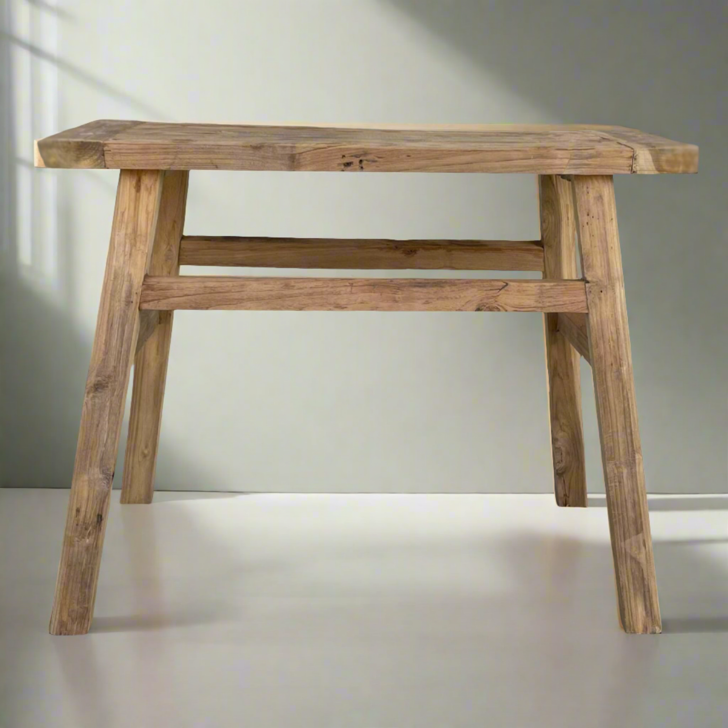 Rustic Teak Console Table  - 100cm Length | Made To Order