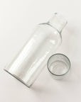 Handblown Hammered Glass Carafe: Blush