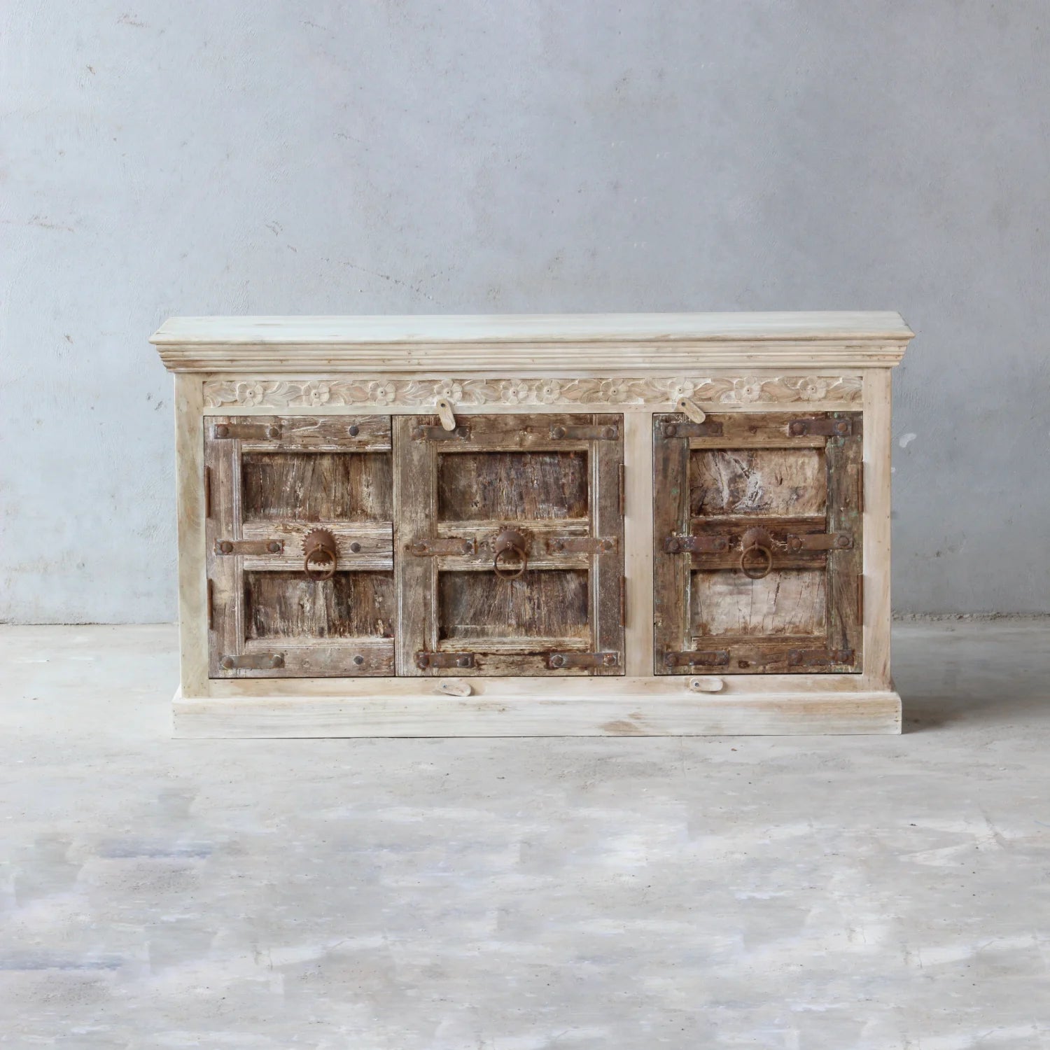 Vintage Indian Timber Sideboard - 150x40x80cm | Assorted Designs