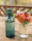 Handblown Hammered Glass Carafe: Blush