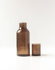 Handblown Hammered Glass Carafe: Blush