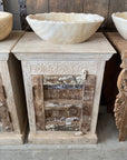 Indian Acid Wash Timber 60x40x80cm Vanity | Assorted Designs