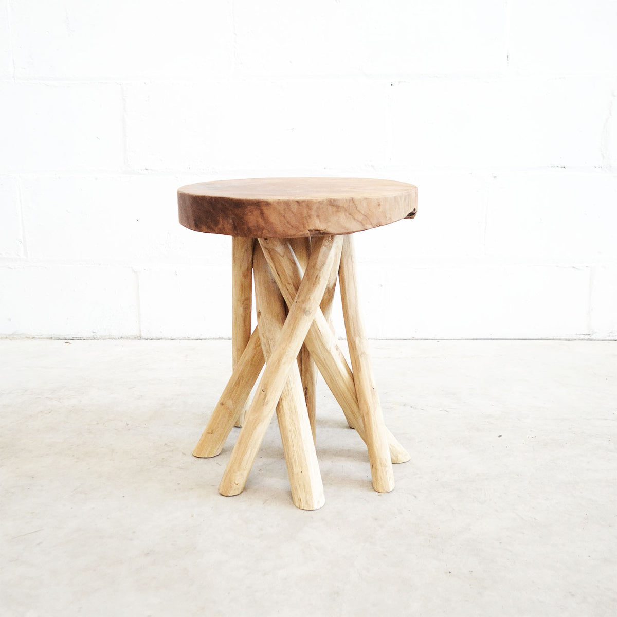 Cabana Wild Rustic Teak Stool
