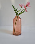 Handblown Hammered Glass Bud Vases: Blush / Bella