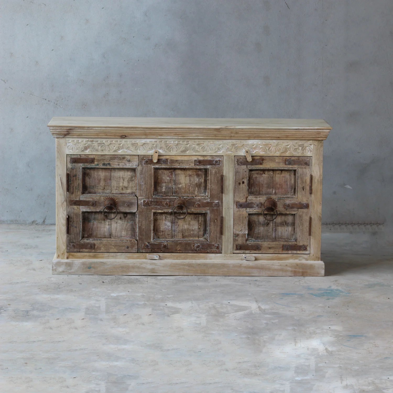 Vintage Indian Timber Sideboard - 150x40x80cm | Assorted Designs