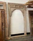 Acid Wash Carved Indian Arch Frame - 143x253.5cm | Made To Order