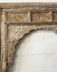 Acid Wash Carved Indian Arch Frame - 143x253.5cm | Made To Order