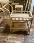 Alani Rattan Bar Cart - Natural