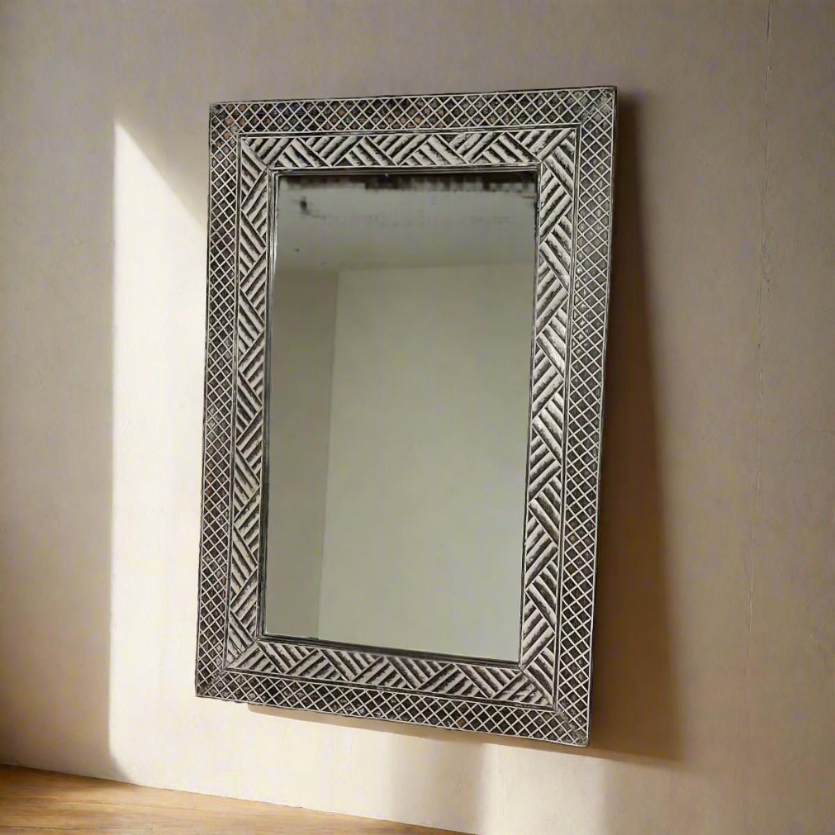 Ali Carved Timber Mirror 80cm x 120cm