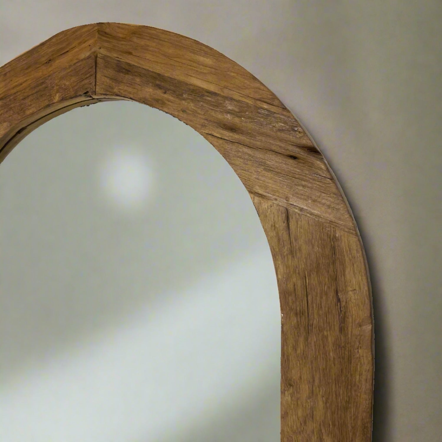 Arch Teak Mirror 100x180cm