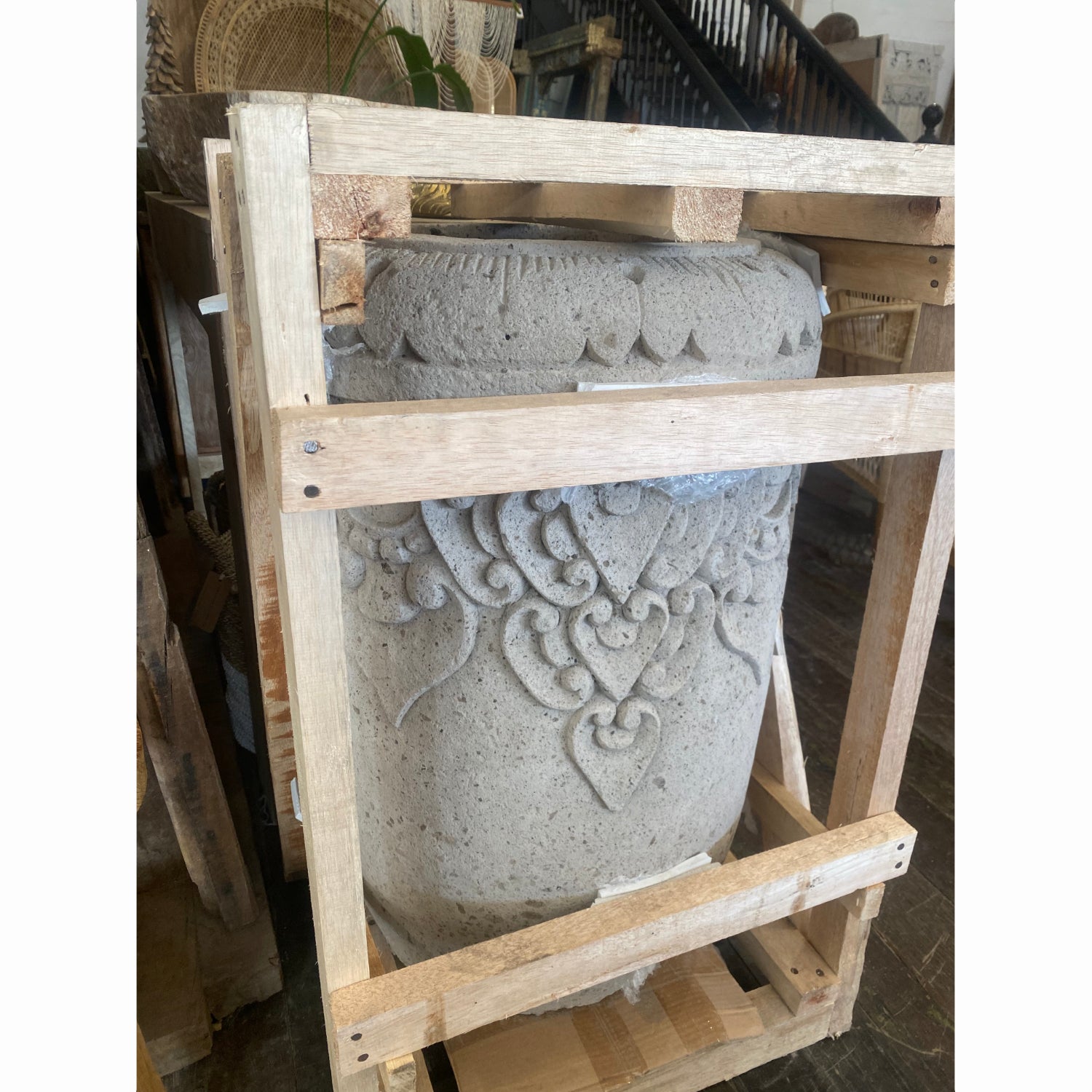 Balinese Handcarved Pot