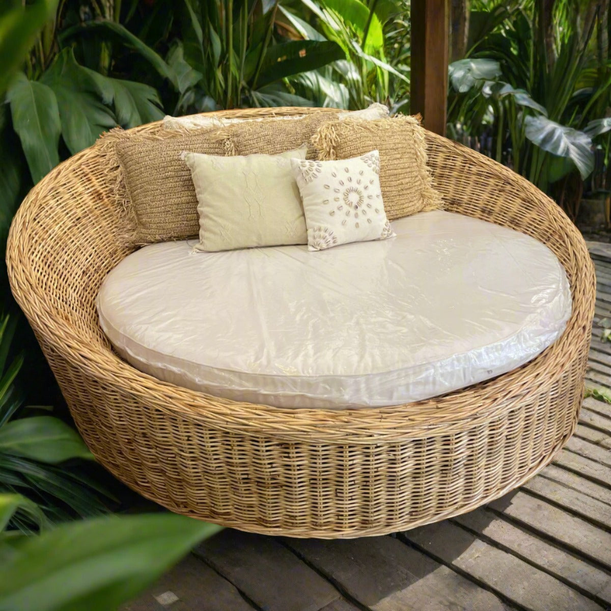 Sofa Round Daybed Cushion Replacement Rattan Outdoor Round Daybed