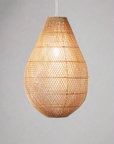 Large Beehive Rattan Pendant