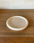 Beige Marble Round Plate 14cm Dia