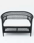 Black Malawi Style Double Rattan Chair