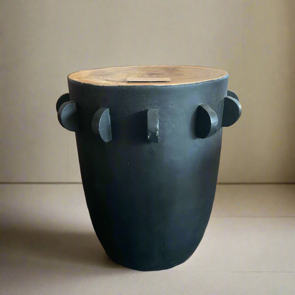 Black Suar Timber Side Table