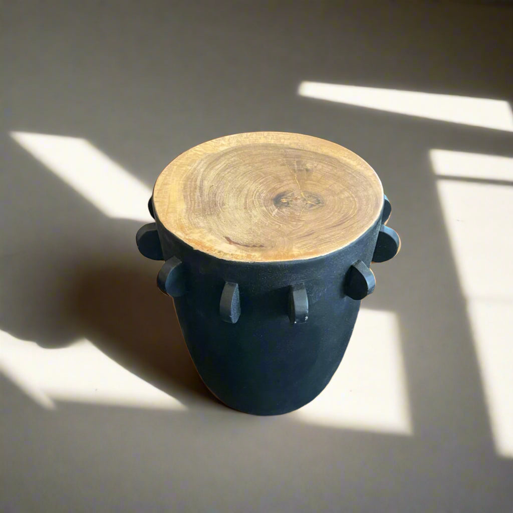 Black Suar Timber Side Table