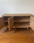 Blossom White Wash Carved Teak Vanity - 150cm Length