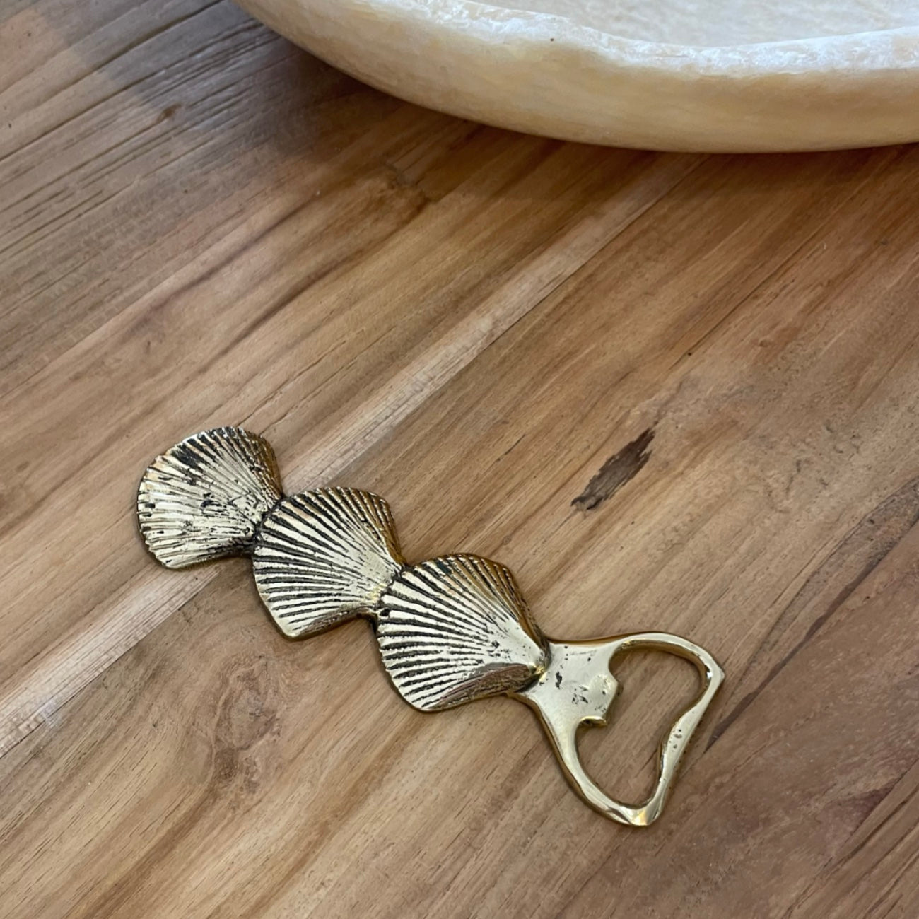 Brass Clam Shell Bottle Opener