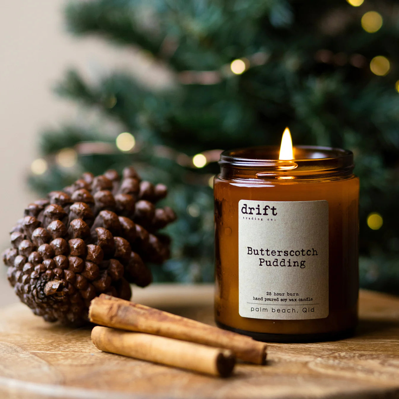 Medium Amber Drift Trading Co. Soy Wax Candles