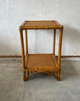 Caramel Bangalow Rattan Side Table | Made To Order
