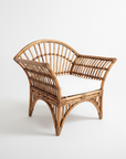 Caramel Bangalow Split Cane Single Arm Chair
