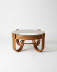 Caramel Pretzel Rattan Coffee Table 80cm Dia