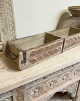 Carved Indian Vintage Timber Brick Mould - Double