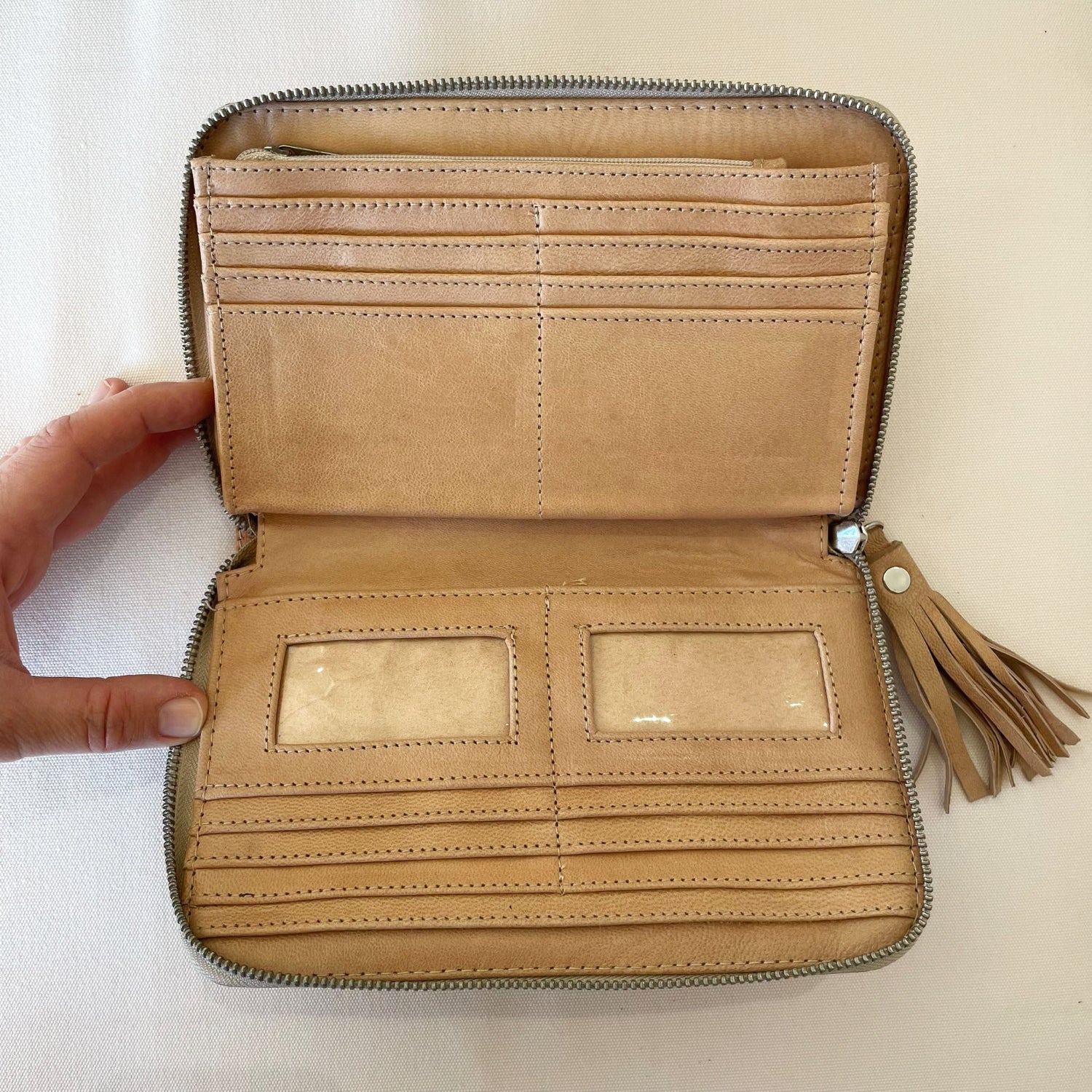Chief Feather Tan Leather Wallet