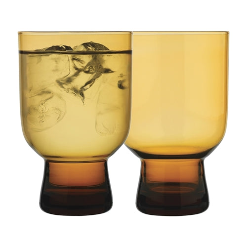 Ecology Arlo Amber Tumblers - Set of 4
