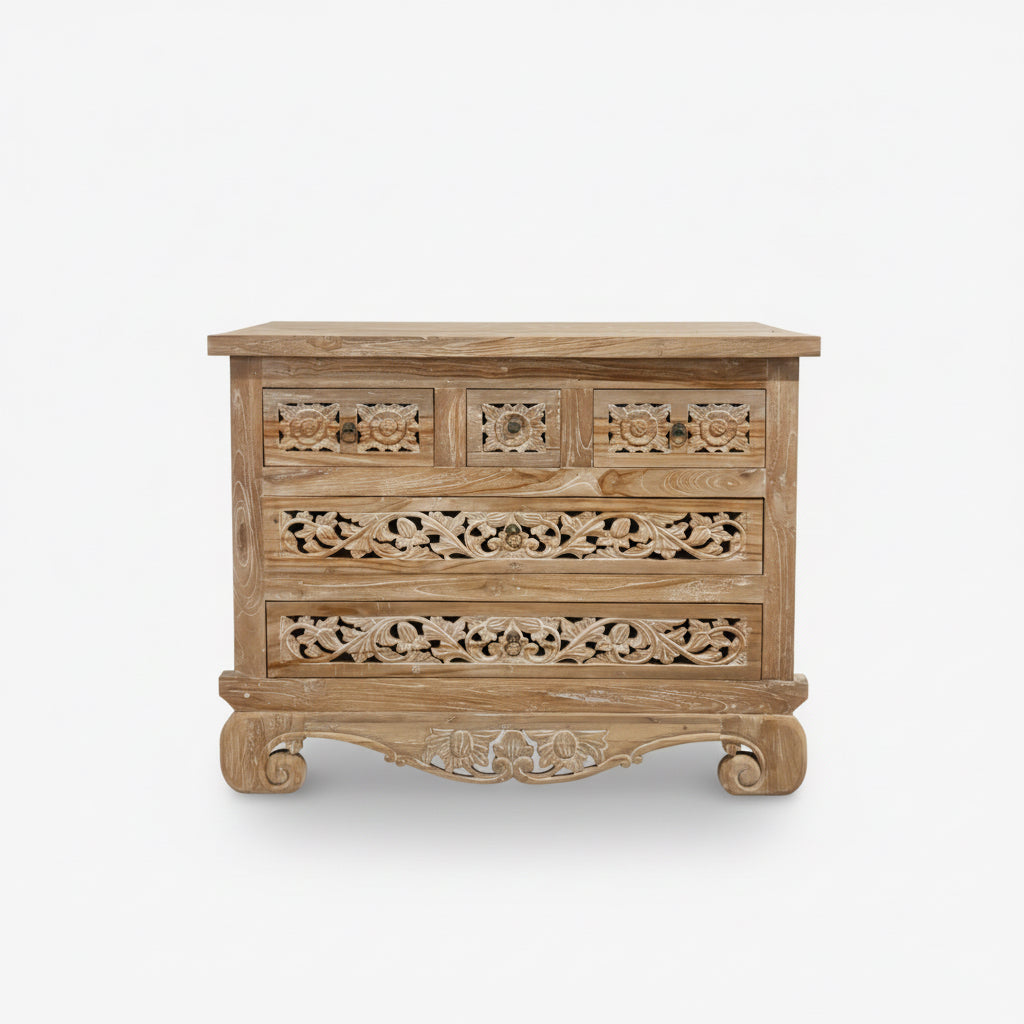 Eden Chest of 5 Timber Drawers – Paradise Living Co