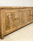 Eden White Wash Carved Teak Sideboard - 180cm Length