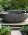 Oval Full Polished Natural Stone Bath | Pre Order