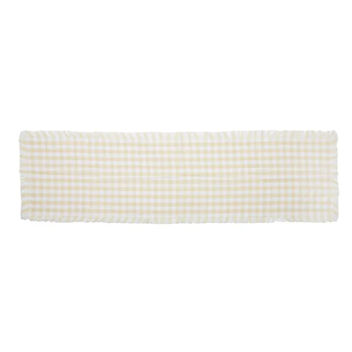Gingham Cotton Table Runner 35x140cm