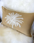 Golden Paradise Palm Lumbar Cushion 30x50cm