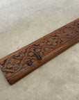 Grand Lintel Vintage Indian Timber Wall Hooks
