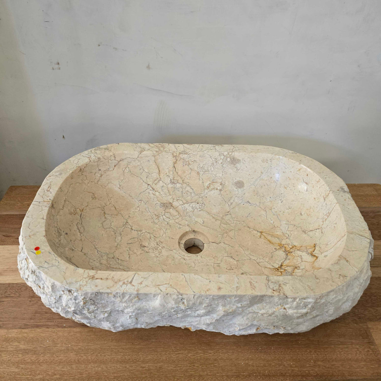 Oval Natural Marble Stone Basin 01  | Pre Order - Arriving End Nov
