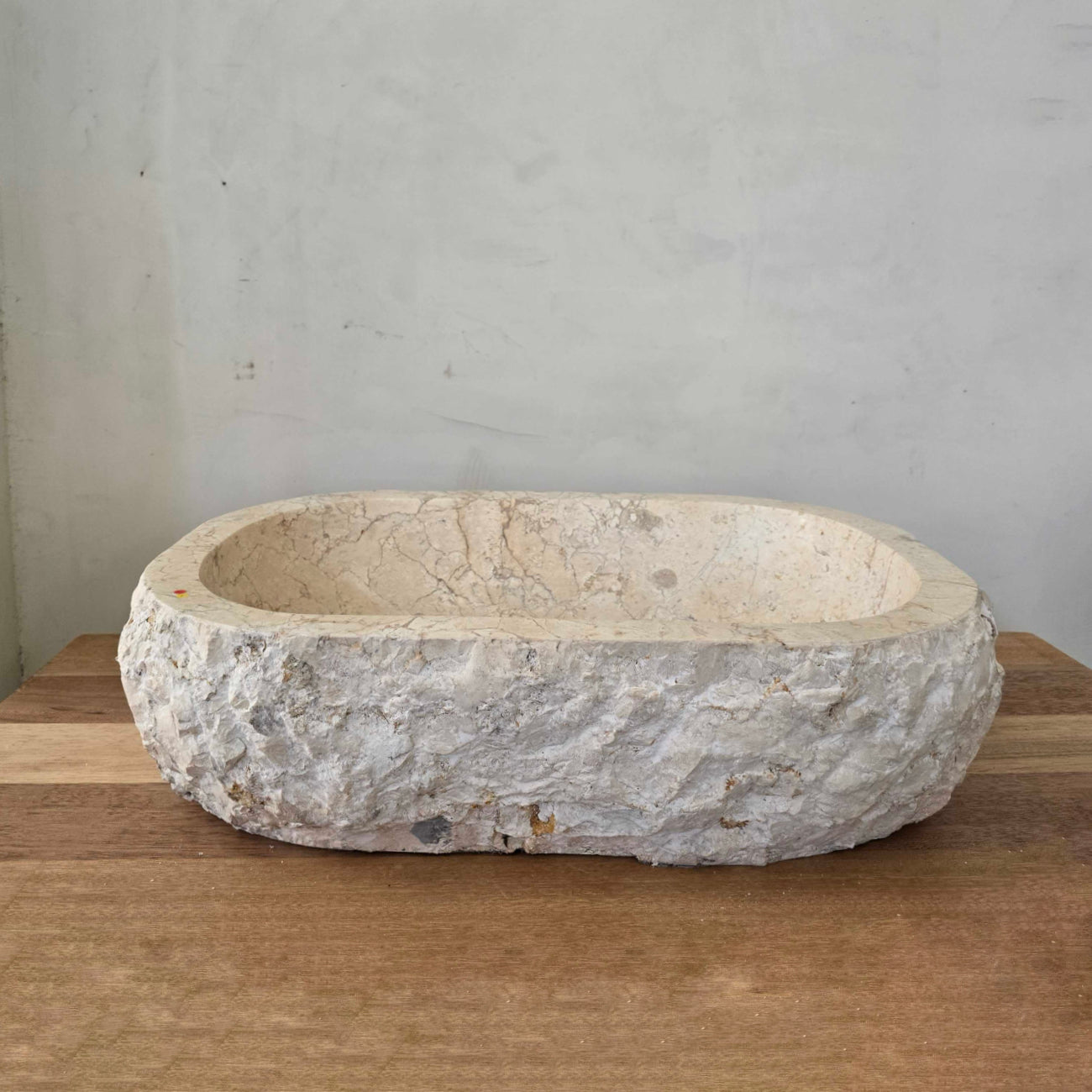 Oval Natural Marble Stone Basin 01  | Pre Order - Arriving End Nov