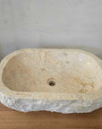 Oval Natural Marble Stone Basin 01  | Pre Order - Arriving End Nov