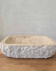Oval Natural Marble Stone Basin 02