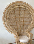 Grand Royal Peacock Rattan Chair