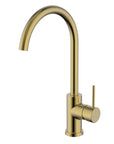 Hali Gooseneck Sink Mixer - Brushed Gold