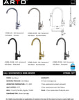 Hali Gooseneck Sink Mixer - Brushed Nickel