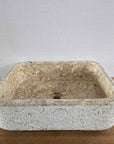 Hammered Marble Stone Basin 04