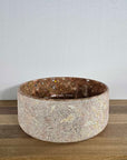 Hammered Round Red Marble Stone Basin 01 | Pre Order - Arriving End Nov