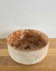 Hammered Round Red Marble Stone Basin 04