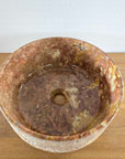 Hammered Round Red Marble Stone Basin 07