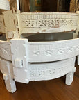 White Indian Timber Grinder Tables 70cm